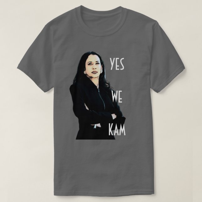 Sim, nós Kam Kamala Harris T-Shirt (Frente do Design)