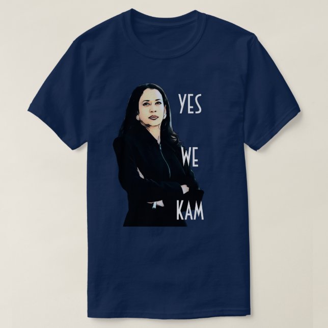 Sim, nós Kam Kamala Harris T-Shirt (Frente do Design)
