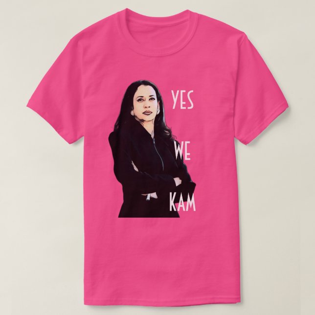 Sim, nós Kam Kamala Harris T-Shirt (Frente do Design)