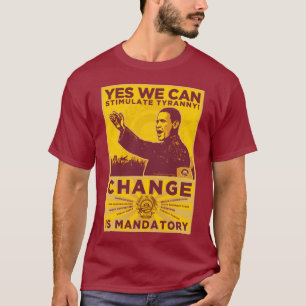 Sim nós podemos! Camarada Obama Paródia Camisa