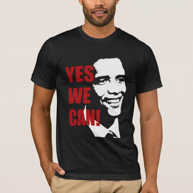 Sim nós podemos camisa de Barack Obama t (Frente)