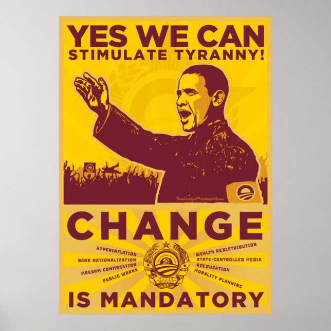 SIM NÓS PODEMOS: Estimula a Poster da Tirania (Frente)