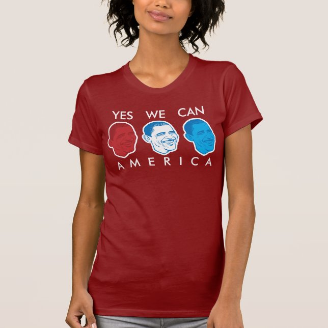 "Sim nós podemos t-shirt de América" Obama (Frente)