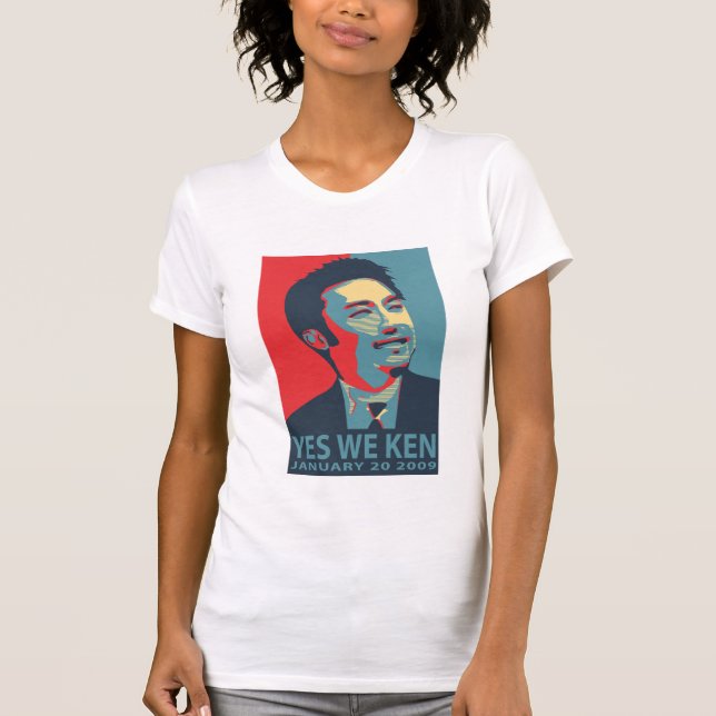 Sim nós t-shirt de Ken (Obama) - personalizado (Frente)