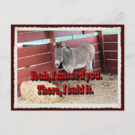 Sim, senti sua falta, cartão postal.