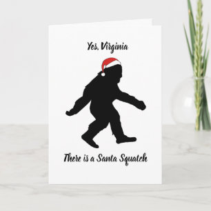 Sim, Virgínia, cartão de Natal de Squatch do pap