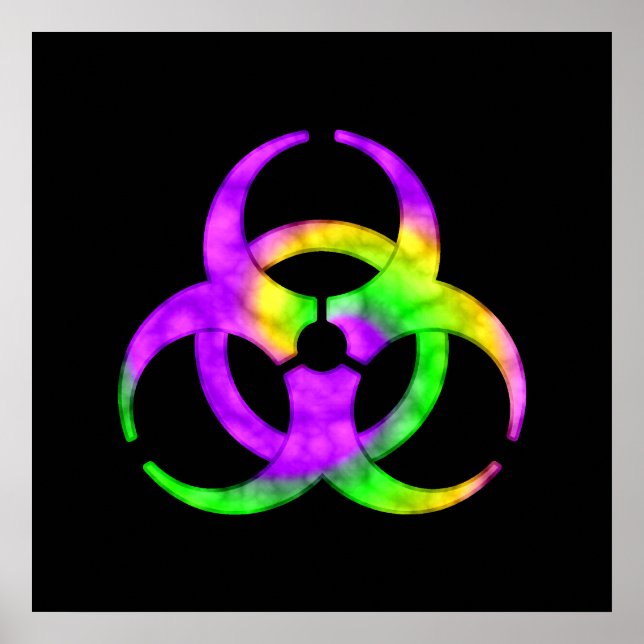 Símbolo Acid Spiral Biohazard Poster (Frente)