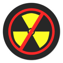 Símbolo anti-nuclear adesivo