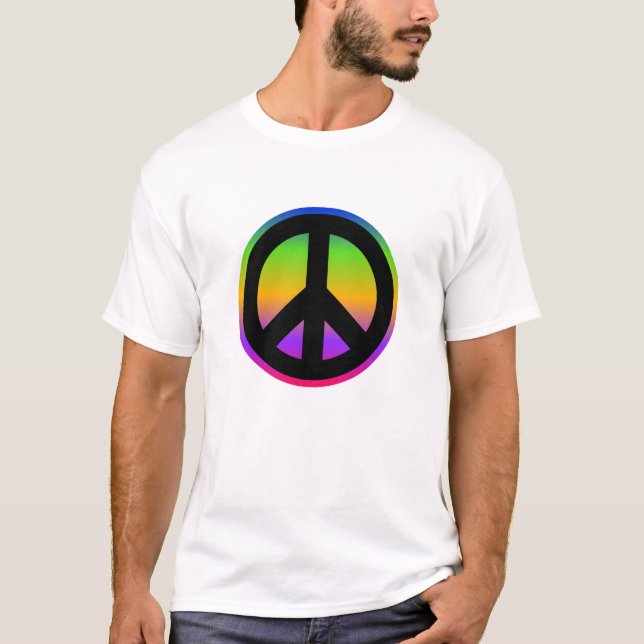 Símbolo Brilhante de Paz T-Shirt (Frente)