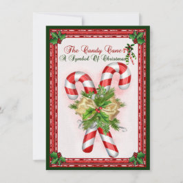 Símbolo Candy Cane De Saudação De Natal