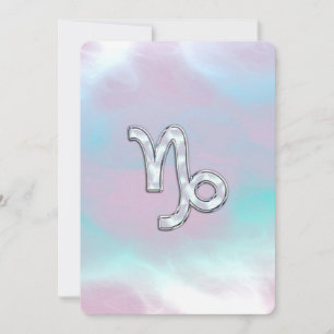 Símbolo Capricórnio Zodíaco da Mãe de Pearl Na