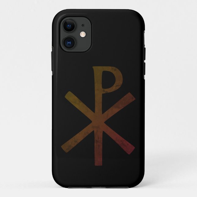 Símbolo Chi Rho capas de iphone Maiúscula (Verso)