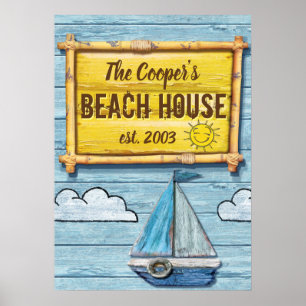 Símbolo da família Driftwood Beach House poster