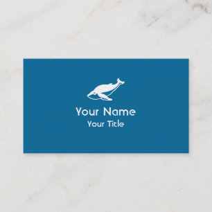Símbolo de baleia personalizada cartões de visitas