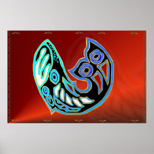 Símbolo de baleia Poster