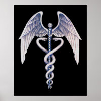 Símbolo de Caduco Médico Poster