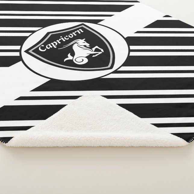 Símbolo de Capricórnio sherpa cobertor (3/4)