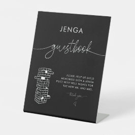 Símbolo de Casamento do Livro de Convidados Jenga,