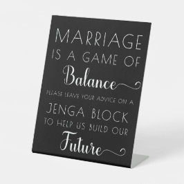 Símbolo de Casamento do Livro de Convidados Jenga,