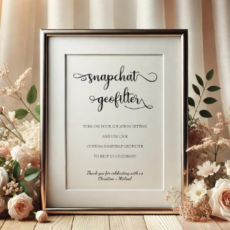 Símbolo de Casamento Preto do Geofilter preto