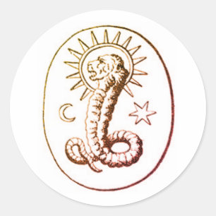 Símbolo de Demiurge Adesivo redondo clássico