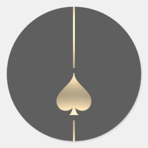 Símbolo de Espada Dourada minimalista adesivo redo