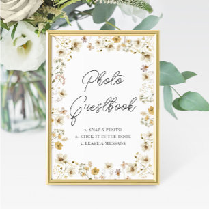 Símbolo de Guestbook de Casamento de flor selvagem