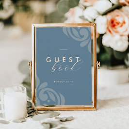 Símbolo de Guestbook de Damasco Minimalista Elegan