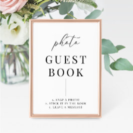 Símbolo de Guestbook de Foto de Casamento Elegante