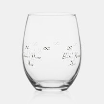 Símbolo de Infinidade de Nomes de Bride e Groom Pe