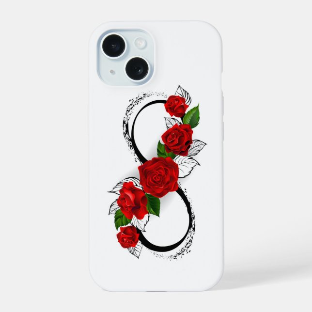 Símbolo de Infinito com Rosas Vermelhas (Verso)