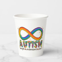 Símbolo de Infinito do Autismo Aceitar, Entender, 