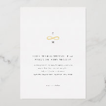 Símbolo de Infinito Dourado Minimamente Chic