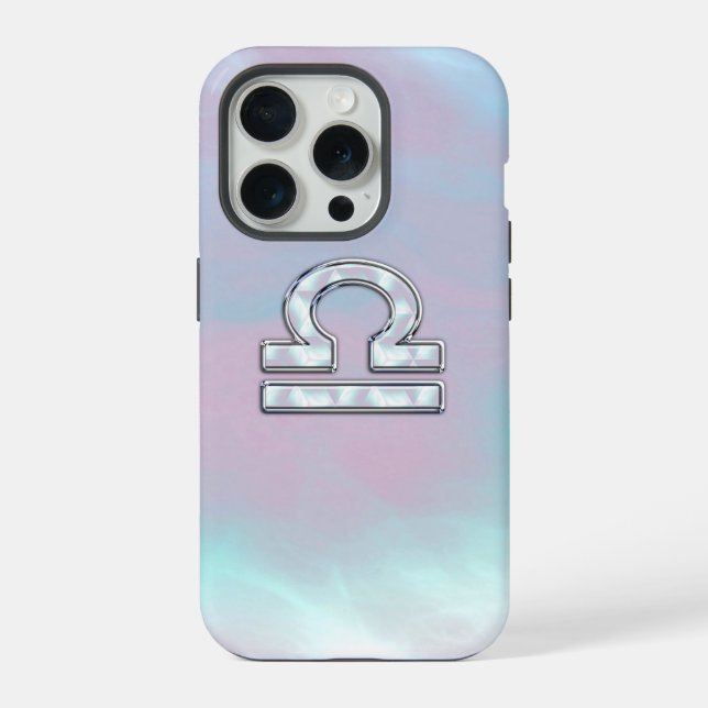 Símbolo de Libra Estilo Madrepérola (Verso)