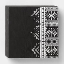 Símbolo de madeira de padrão palestino