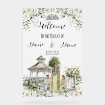 Símbolo de Nikkah floral islâmico