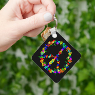 Símbolo de paz Chaveiro de potência da ventoinha