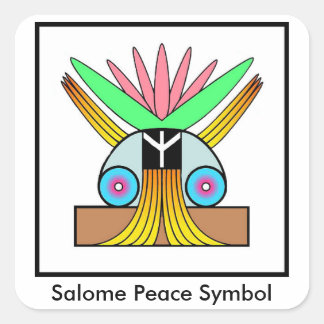 Símbolo de Paz de Salome - pequenos adesivos