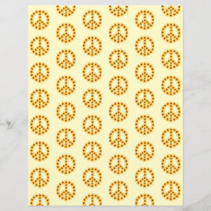 Símbolo de Paz Floral Amarelo para Girassol