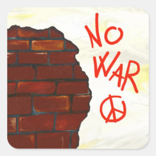 Símbolo de paz na parede, adesivo