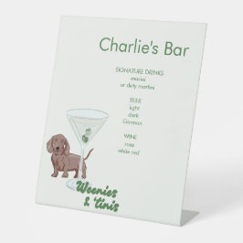 Símbolo de Pedestal do Bar Martini & Dachshund