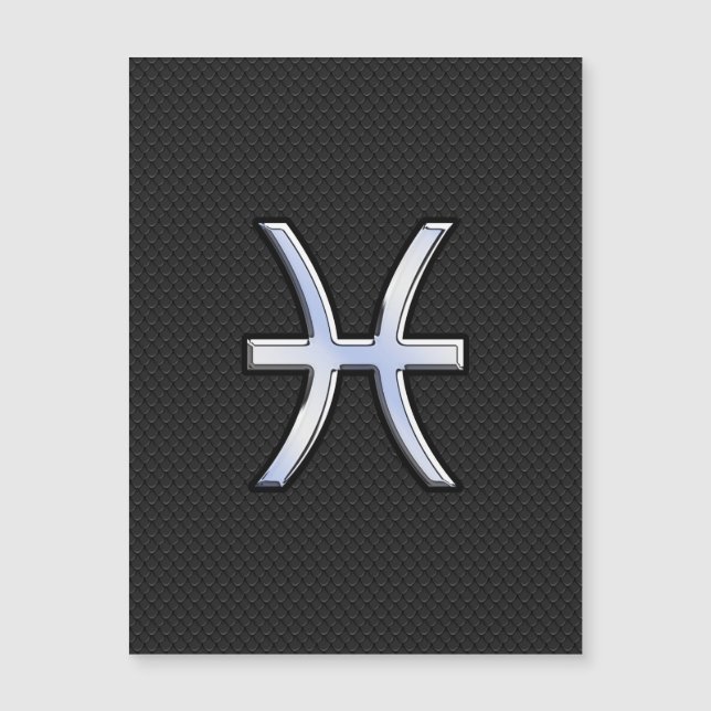 Símbolo de peixes no estilo de Pele Cobra preto (Frente)