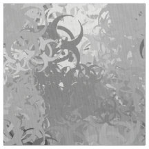 Símbolo de perigo biológico Tecido Urban Camo