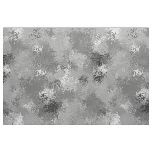 Símbolo de perigo biológico Tecido Urban Camo