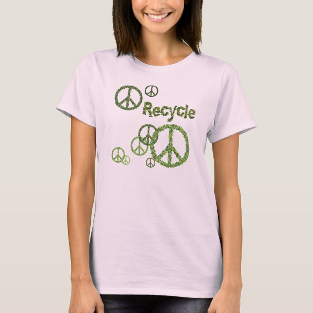 Símbolo de Reciclar orgânico Womens T-Shirt (Frente)