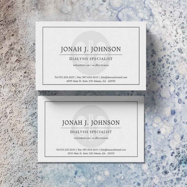 Símbolo de rim de diálise - Cartão de visita (Criador carregado)