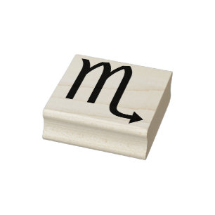 símbolo de scorpio carimbo de arte