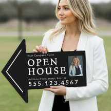 Símbolo de Seta de Casa Aberta do Realtor Personal