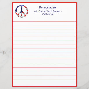 Símbolo de Sinalizador Americano de Paz Personaliz