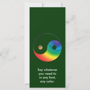 Símbolo de Yin Yang do arco-íris